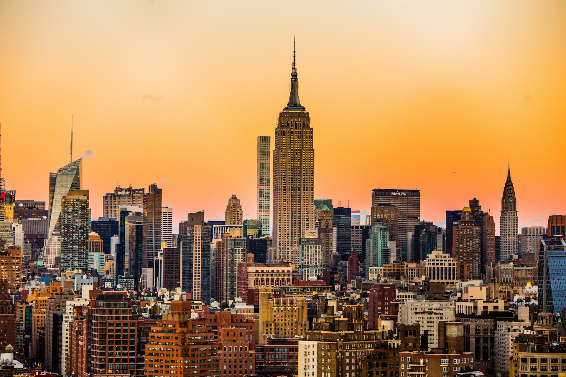 Skyline de Manhattan et Empire State Building à New York